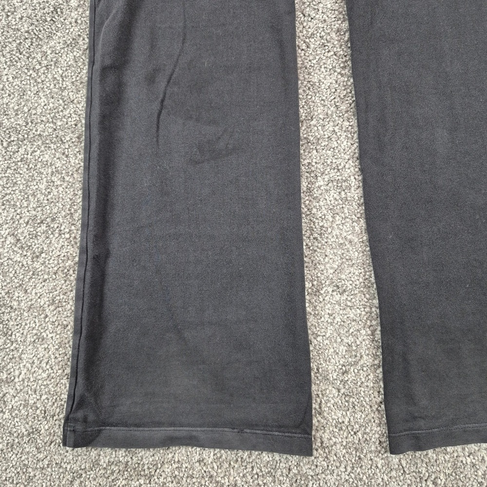 Victoria's Secret PINK Yoga Pants Womens Medium Black Foldover Rhinestone Flare - Picture 12 of 13